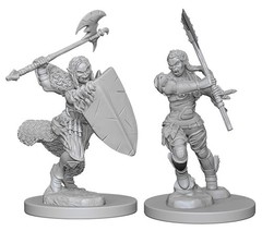 Pathfinder Deep Cuts - Half-Orc Barbarian Female Pre-Primed